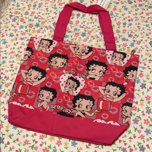 Betty Boop pink tote bag w/ attached wallet NWT - Picture 2 of 8